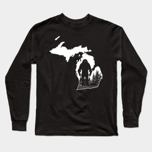 Michigan Bigfoot Long Sleeve T-Shirt